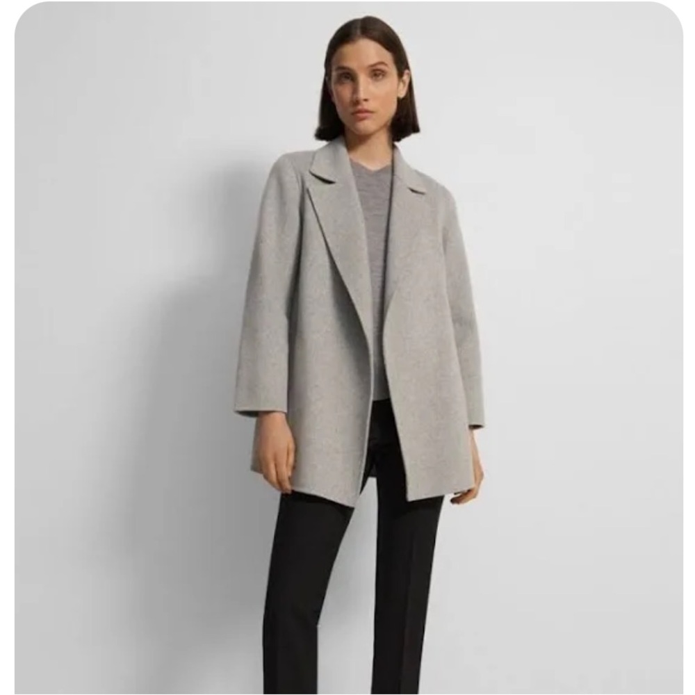 Theory Women's Open Front Coat In Double-Face Woo… - image 1